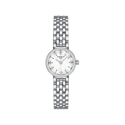 Montre TISSOT T-LADY LOVELY ROUND femme cadran gris bracelet acier inoxydable - vue 1