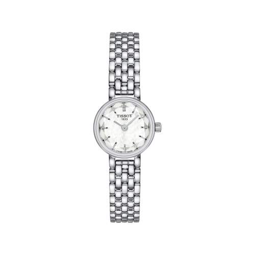 Montre TISSOT T-LADY LOVELY ROUND femme cadran gris bracelet acier inoxydable