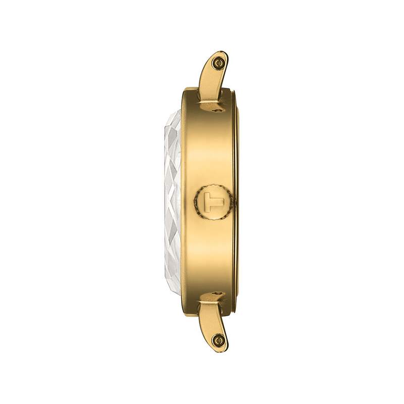 Montre TISSOT T-LADY LOVELY ROUND femme cadran vert bracelet cuir vert - vue 2