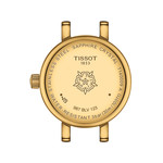 Montre TISSOT T-LADY LOVELY ROUND femme cadran vert bracelet cuir vert - vue 3