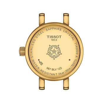 TISSOT T-LADY LOVELY ROUND dameshorloge groene wijzerplaat groen leren band