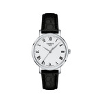 Montre TISSOT T-classic femme bracelet cuir noir - vue 1