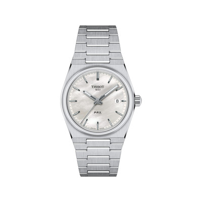 Montre TISSOT T-CLASSIC PRX femme cadran gris bracelet acier inoxydable - vue 1