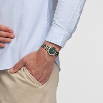 SWATCH Irony Medium Middlesteel dameshorloge grijs roestvrij stalen armband