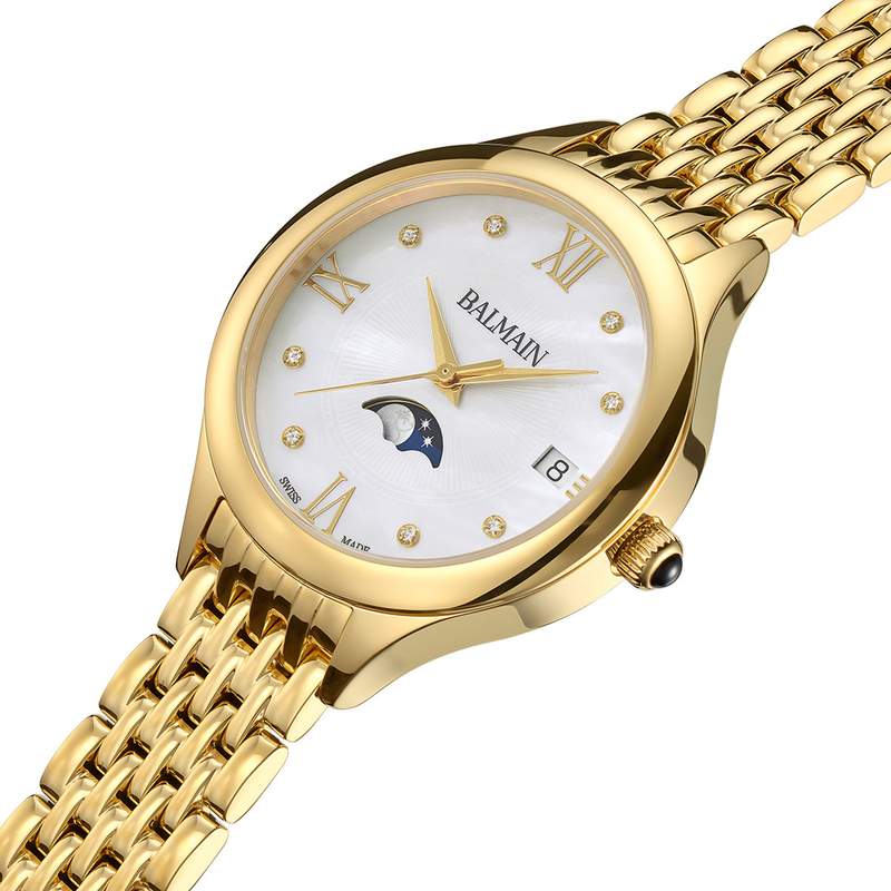 Montre BALMAIN tradition femme bracelet acier inoxydable or - vue D1