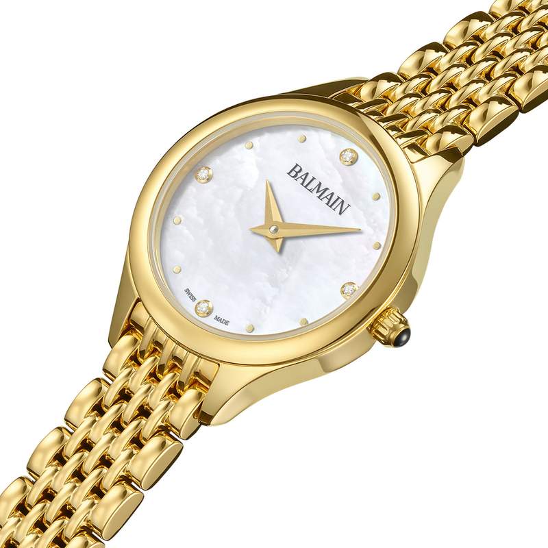 Montre BALMAIN tradition femme bracelet acier inoxydable or - vue D1