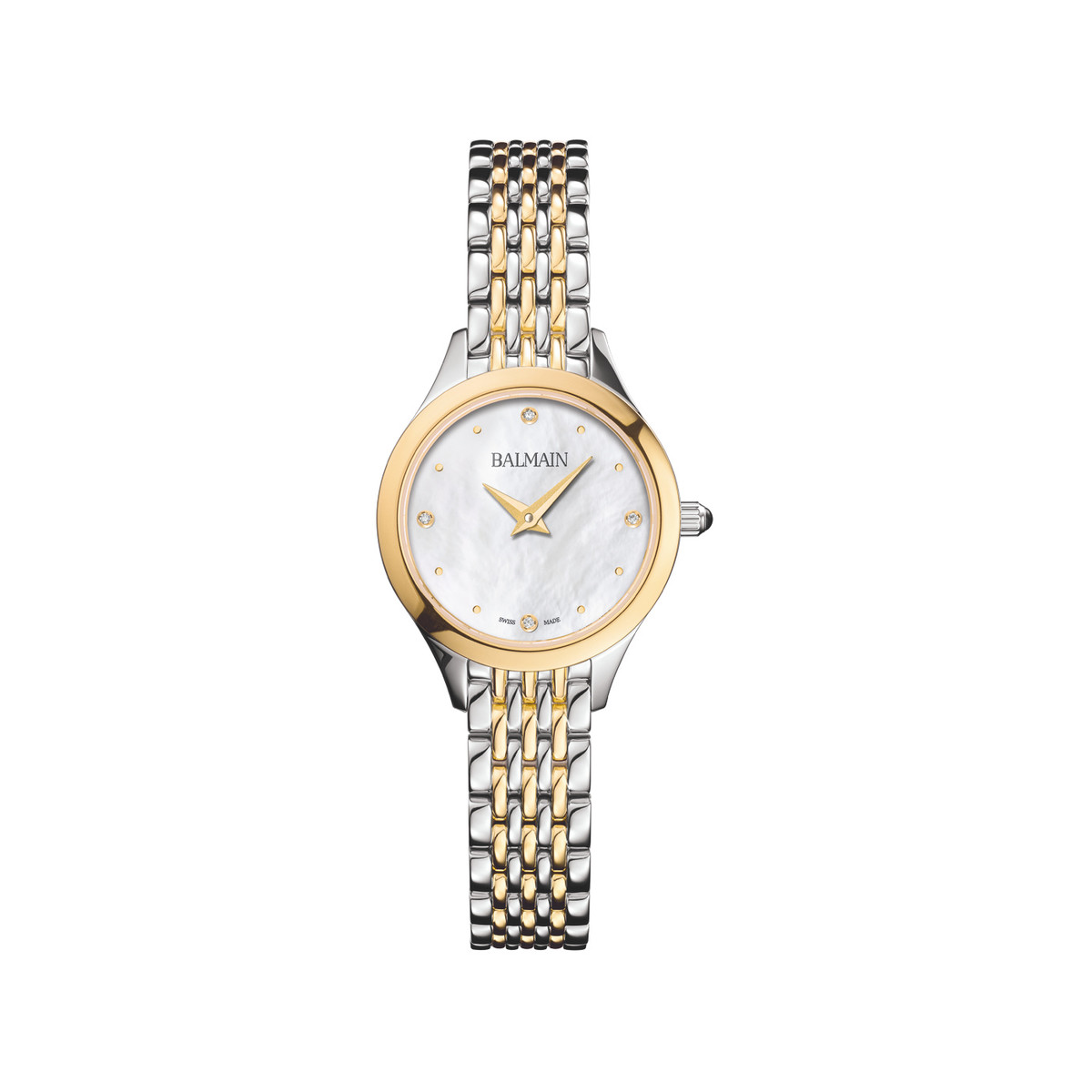 Montre BALMAIN tradition femme bracelet acier inoxydable bicolore rose