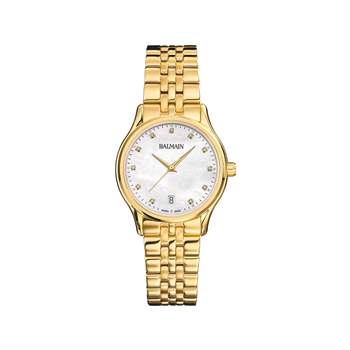 BALMAIN tradition dameshorloge roestvrij staal armband goud