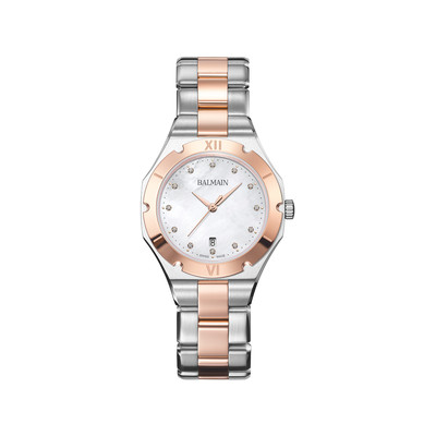 Montre BALMAIN downtown femme bracelet acier inoxydable bicolore rose - vue 1