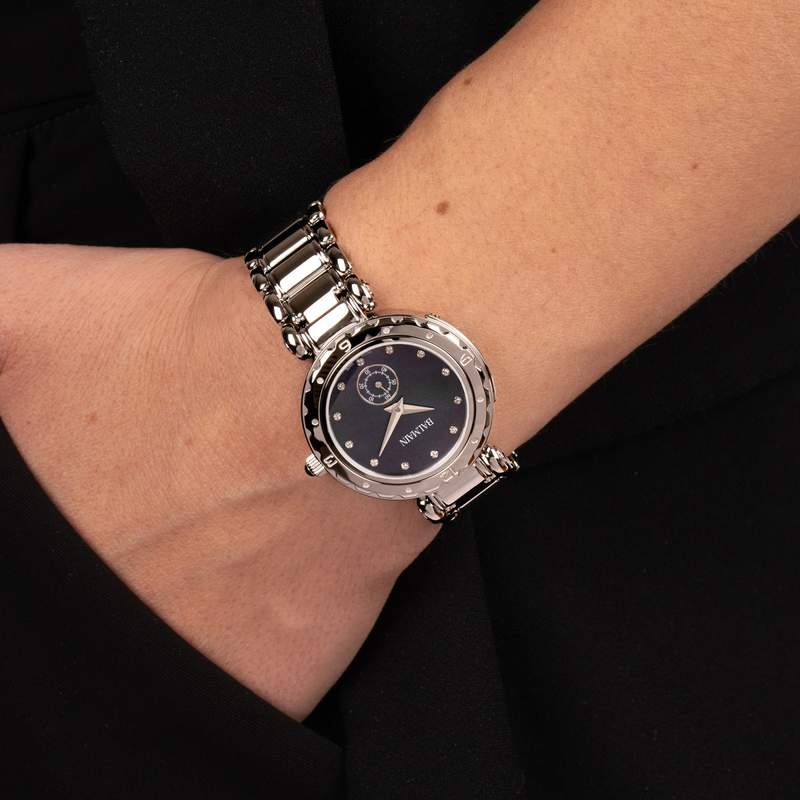 Montre BALMAIN downtown femme bracelet acier inoxydable argent - vue porté 2