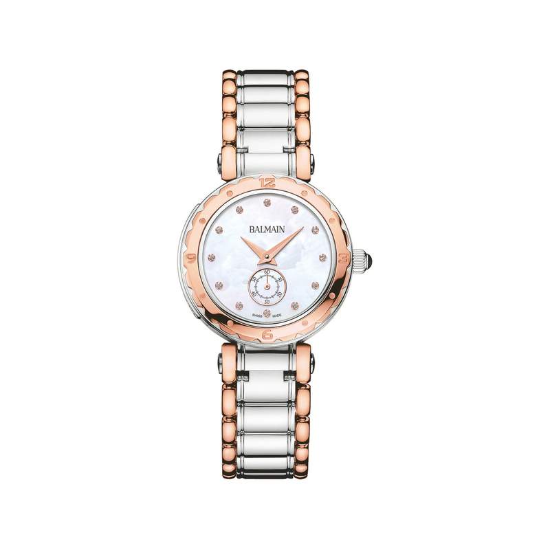 Montre BALMAIN downtown femme bracelet acier inoxydable bicolore rose - vue 1