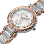 Montre BALMAIN downtown femme bracelet acier inoxydable bicolore rose - vue D1