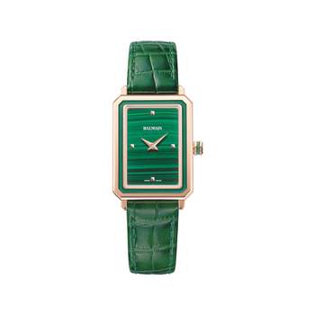 BALMAIN trendies dameshorloge met groene leren band