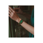 Montre BALMAIN trendies femme bracelet cuir vert - vue porté 4