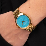 Montre BALMAIN trendies femme bracelet acier inoxydable or - vue porté 2