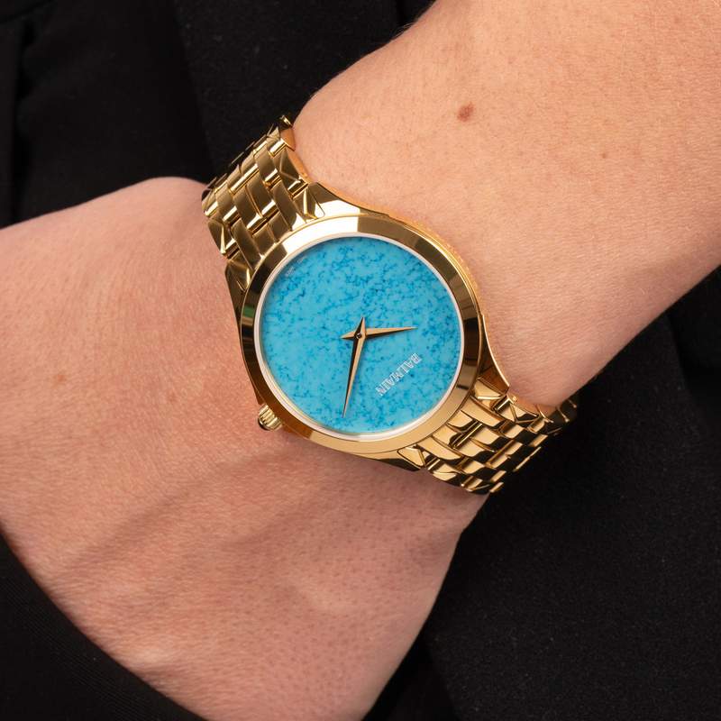 Montre BALMAIN trendies femme bracelet acier inoxydable or - vue porté 2