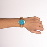 Montre BALMAIN trendies femme bracelet acier inoxydable or - vue porté 3