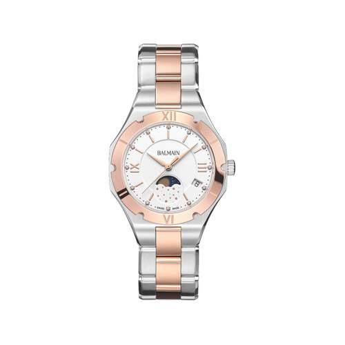Montre BALMAIN downtown femme bracelet acier inoxydable bicolore rose