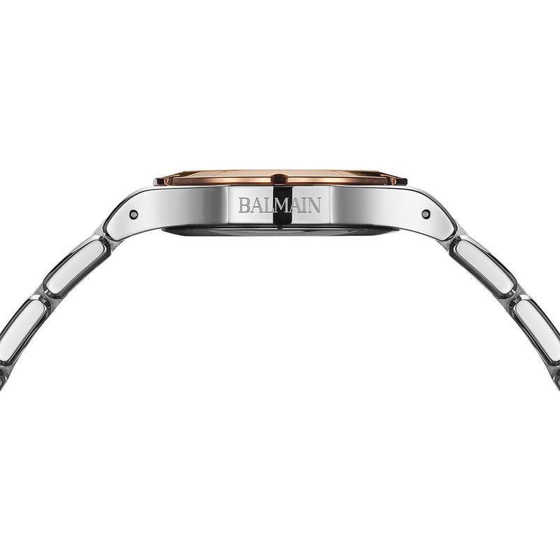 Montre BALMAIN downtown femme bracelet acier inoxydable bicolore rose - vue 4