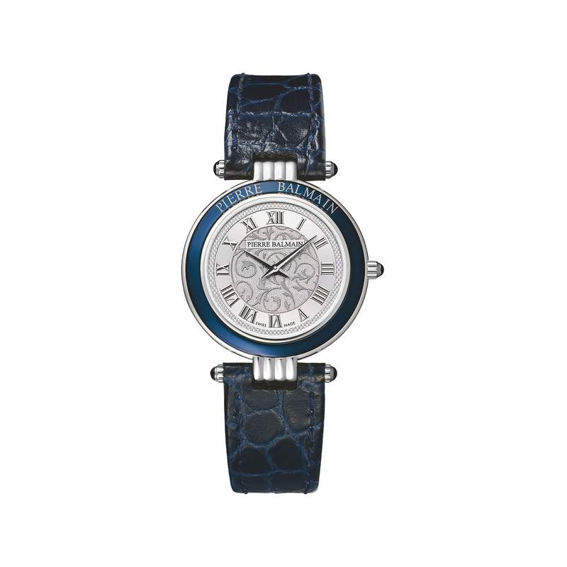 Montre BALMAIN tradition femme bracelet cuir bleu fonce - vue 1