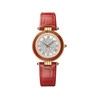 Montre BALMAIN tradition femme bracelet cuir rouge foncé - vue V1