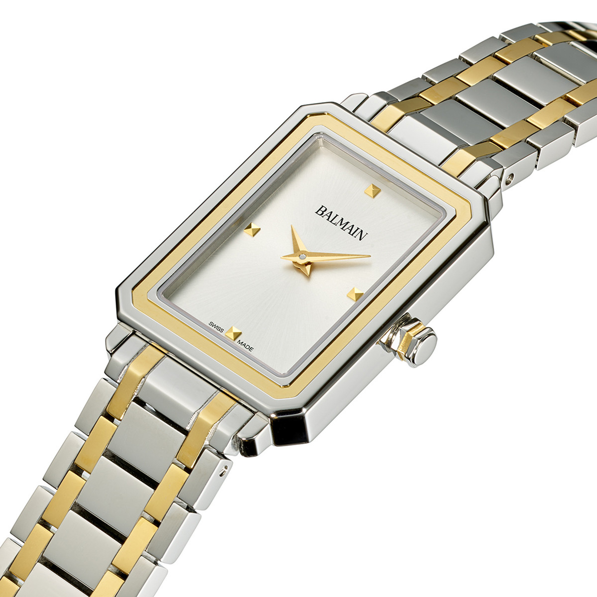 Montre BALMAIN trendies femme bracelet acier inoxydable bicolore jaune - vue D1