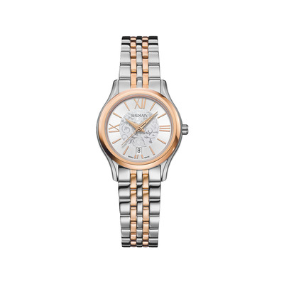 Montre BALMAIN tradition femme bracelet acier inoxydable bicolore rose - vue 1