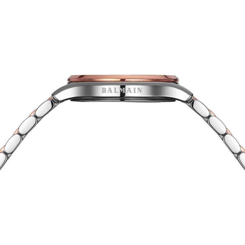 Montre BALMAIN tradition femme bracelet acier inoxydable bicolore rose - vue 4