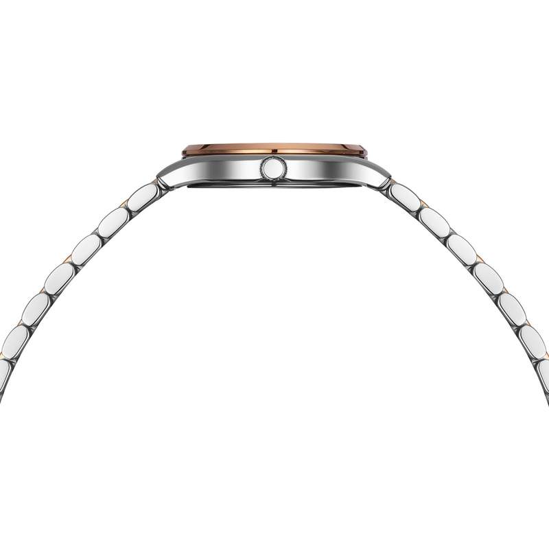 Montre BALMAIN tradition femme bracelet acier inoxydable bicolore rose - vue 2