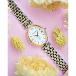 Montre BALMAIN tradition femme bracelet acier inoxydable bicolore jaune - vue D3