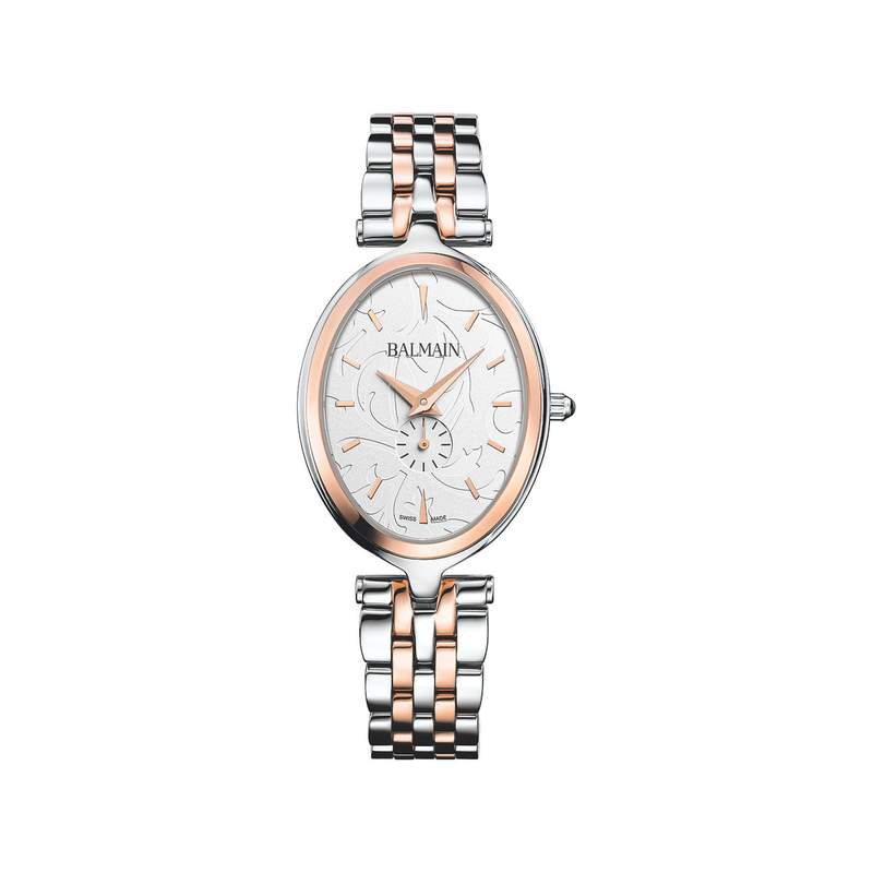 Montre BALMAIN tradition femme bracelet acier inoxydable bicolore rose - vue 1