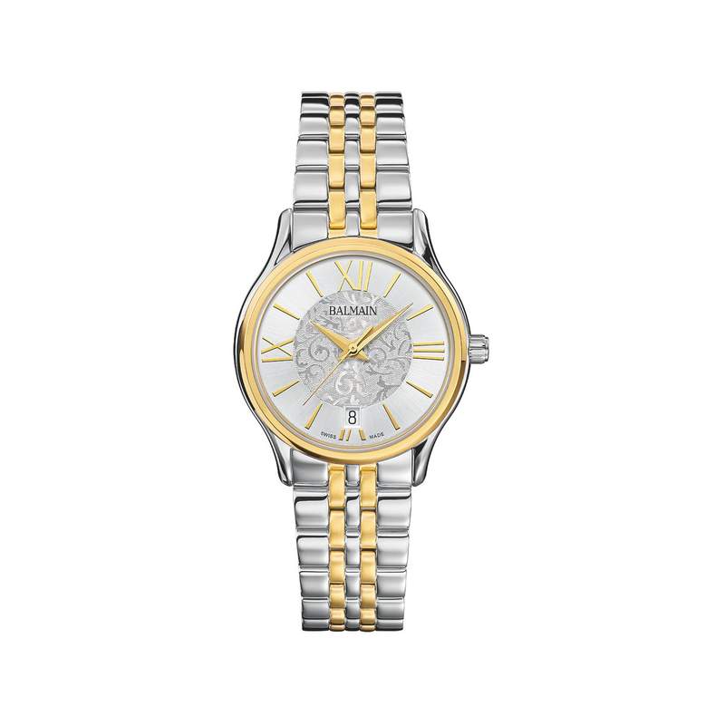 Montre BALMAIN tradition femme bracelet acier inoxydable bicolore jaune - vue 1