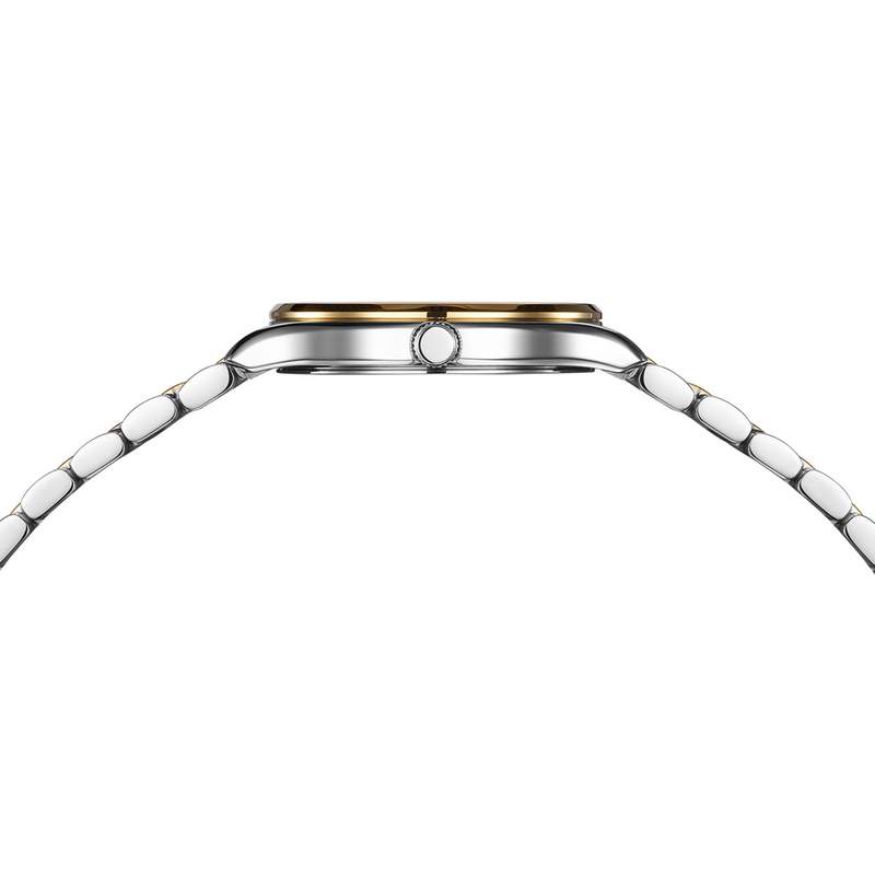 Montre BALMAIN tradition femme bracelet acier inoxydable bicolore jaune - vue 2