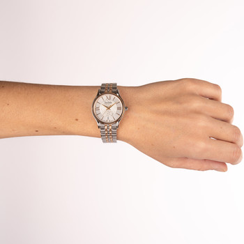 Montre BALMAIN tradition femme bracelet acier inoxydable bicolore rose