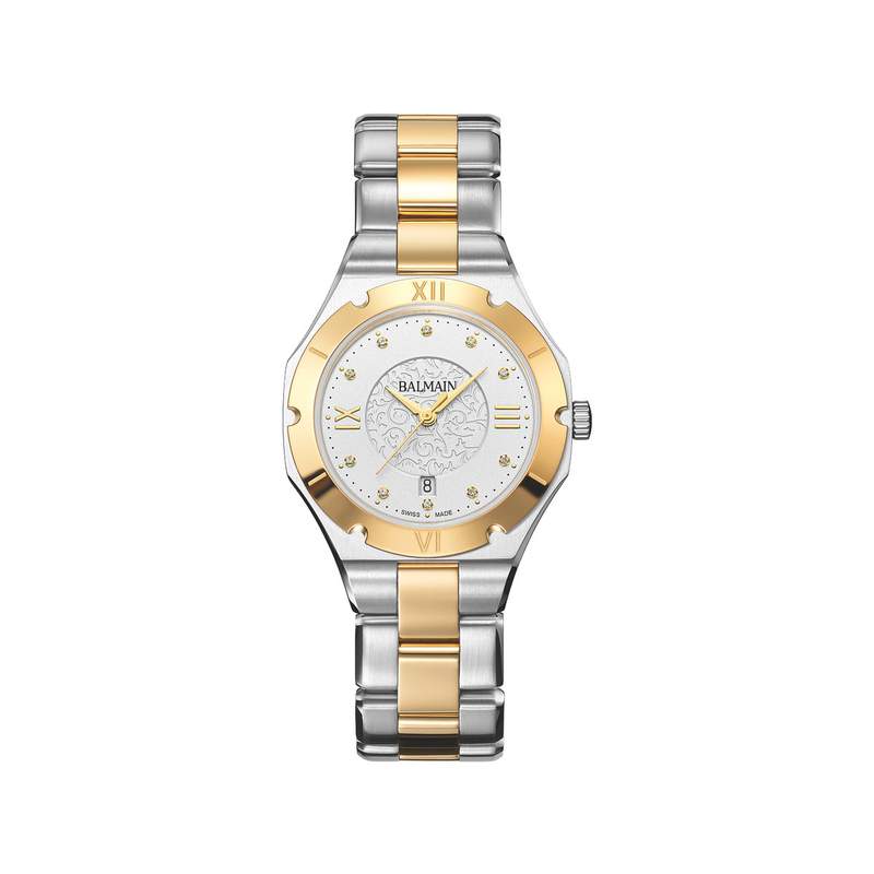 Montre BALMAIN downtown femme bracelet acier inoxydable bicolore jaune - vue 1