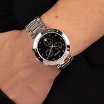 BALMAIN downtown dameshorloge zilver roestvrij stalen armband - bekijk gedragen 2