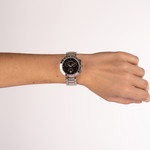 BALMAIN downtown dameshorloge zilver roestvrij stalen armband - bekijk gedragen 3