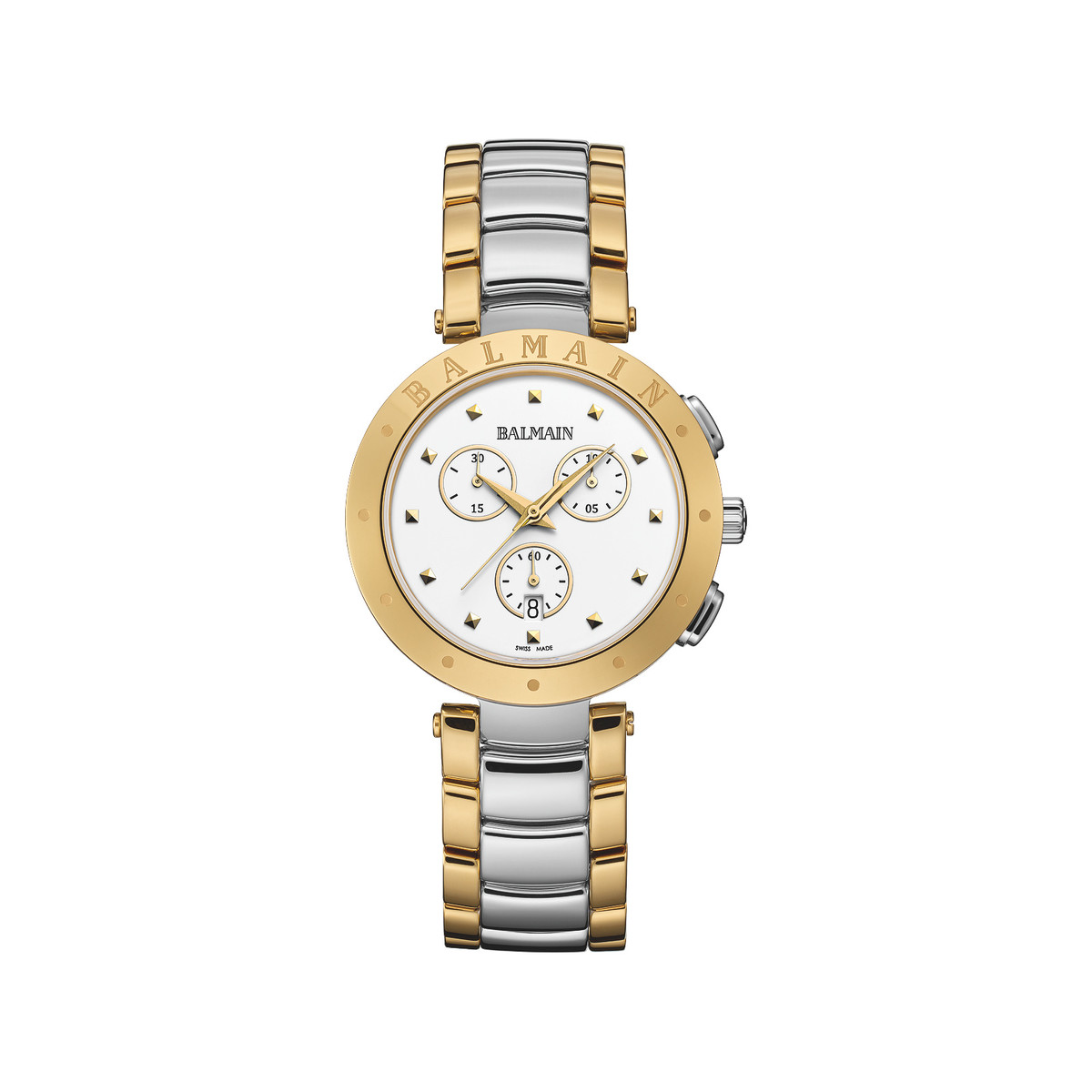 Montre BALMAIN downtown femme bracelet acier inoxydable bicolore jaune