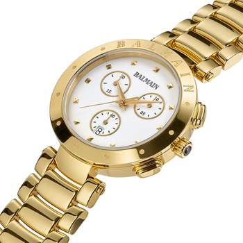 BALMAIN downtown dameshorloge roestvrij staal armband goud