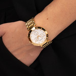 Montre BALMAIN downtown femme bracelet acier inoxydable or - vue porté 2