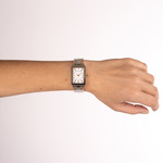 Montre BALMAIN trendies femme bracelet acier inoxydable bicolore rose - vue porté 3