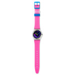 Montre SWATCH mixte bracelet silicone rose - vue D1