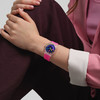 Montre SWATCH femme bracelet silicone rose - vue Vporté 1