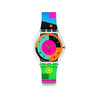 Montre SWATCH femme bracelet silicone multicolore - vue V1