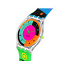 Montre SWATCH femme bracelet silicone multicolore - vue V4