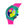 Montre SWATCH mixte bracelet silicone rose - vue V2