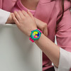 Montre SWATCH mixte bracelet silicone rose - vue Vporté 1