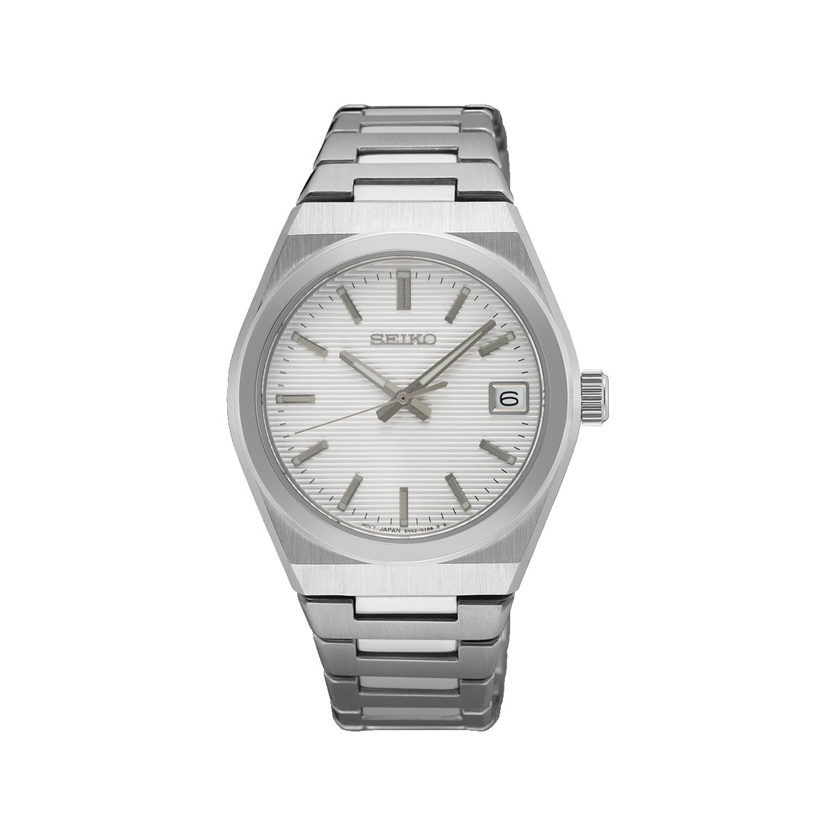 Montre SEIKO sport femme bracelet acier inoxydable argent