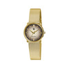 Montre LIP DAUPHINE COLLECTION femme cadran marron bracelet acier doré boiter acier, 29mm - vue V1