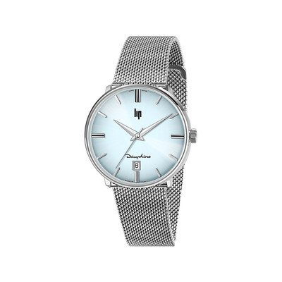 LIP DAUPHINE CLASSIQUE ladies' watch blue dial steel bracelet steel case 38mm